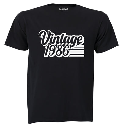 Vintage 1986 Retro - Adults - T-Shirt - BuyAbility South Africa