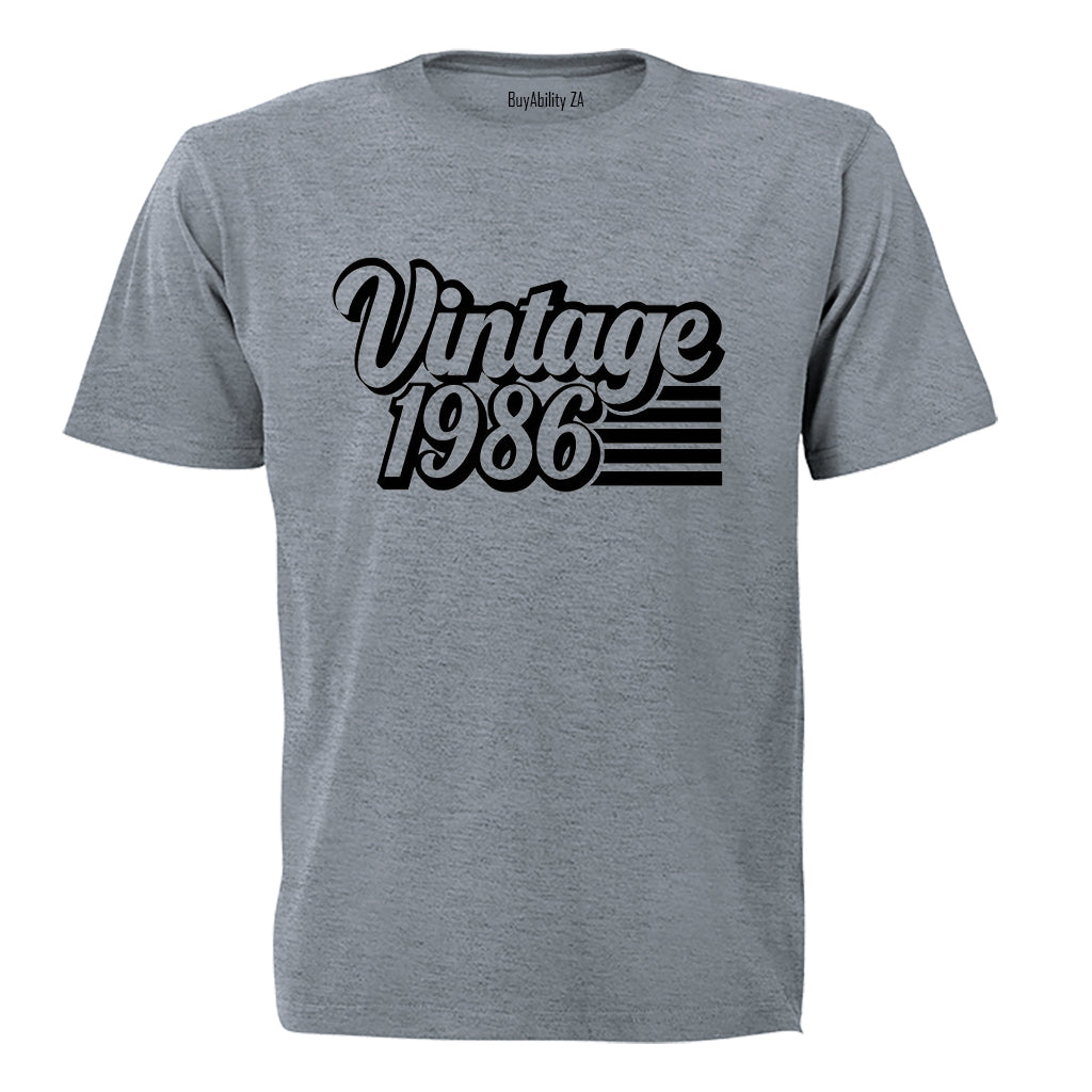 Vintage 1986 Retro - Adults - T-Shirt - BuyAbility South Africa