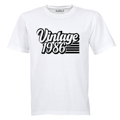 Vintage 1986 Retro - Adults - T-Shirt - BuyAbility South Africa