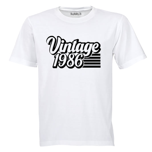 Vintage 1986 Retro - Adults - T-Shirt - BuyAbility South Africa