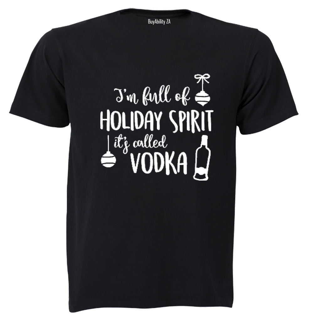 Vodka - Christmas Spirit - Adults - T-Shirt