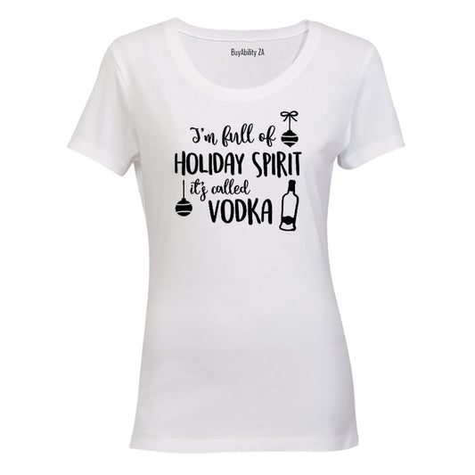 Vodka - Christmas Spirit - Ladies - T-Shirt