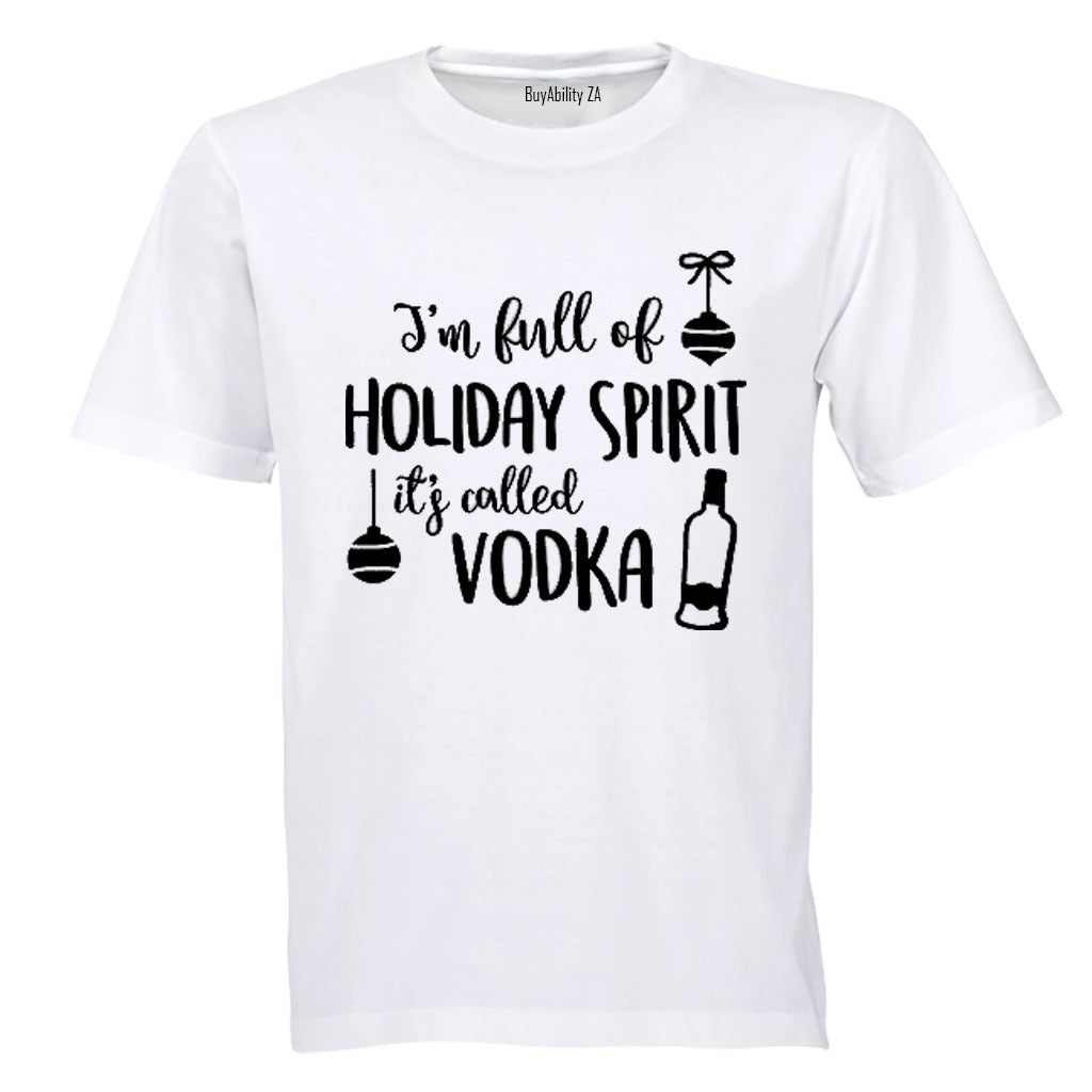 Vodka - Christmas Spirit - Adults - T-Shirt