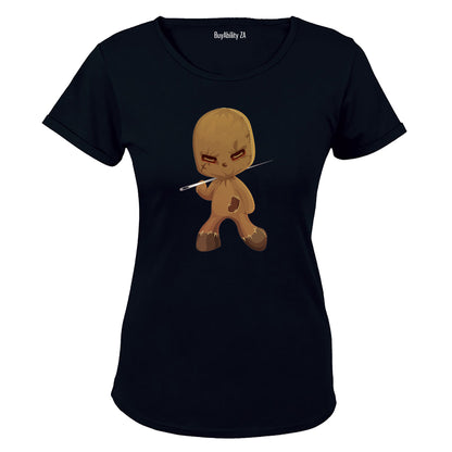 Evil Halloween Voo-Doo Doll - Ladies - T-Shirt