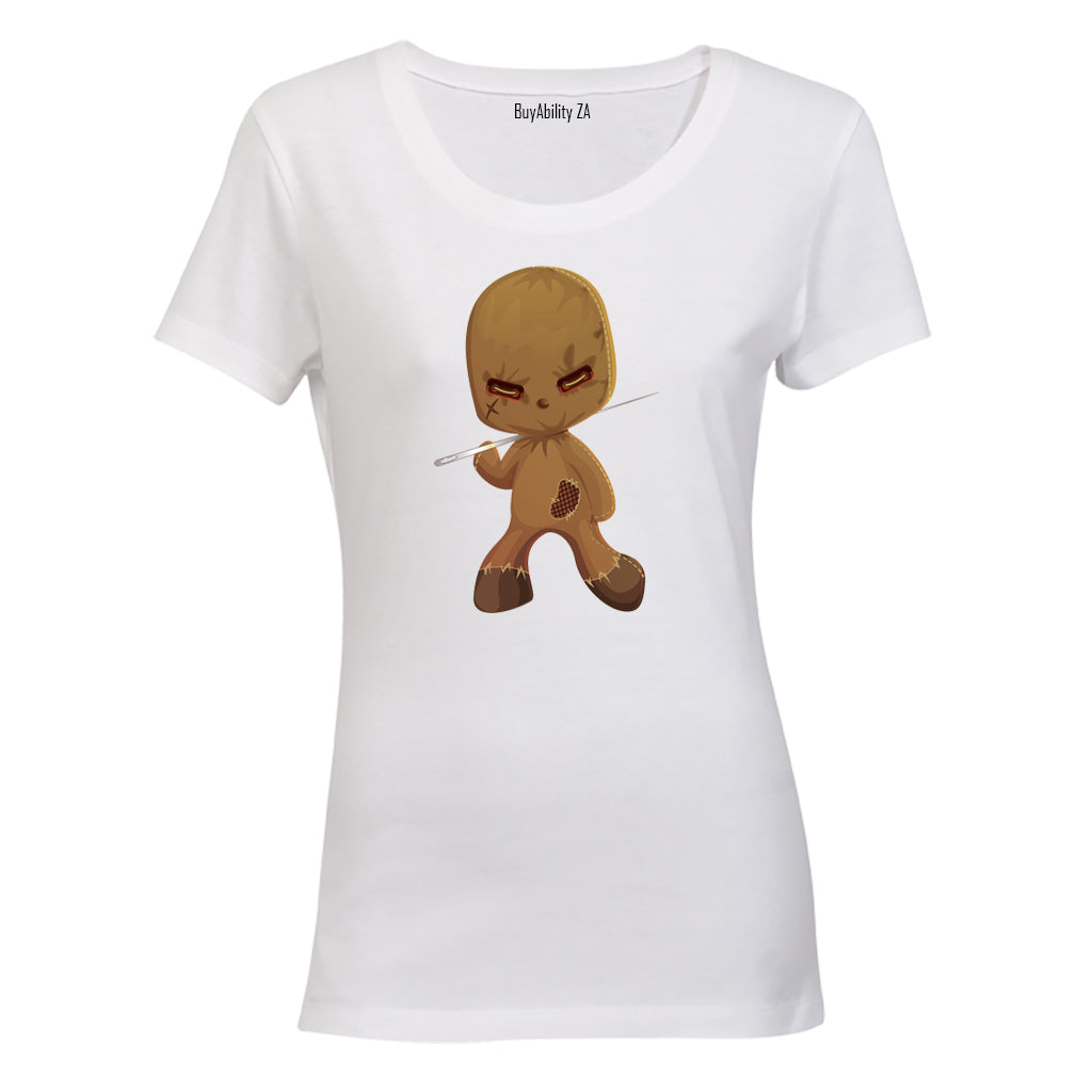 Evil Halloween Voo-Doo Doll - Ladies - T-Shirt