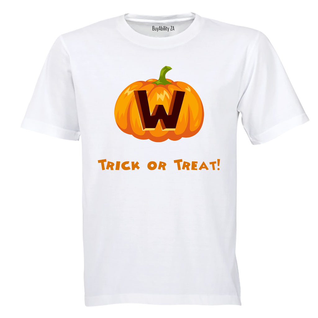 W - Halloween Pumpkin - Kids T-Shirt