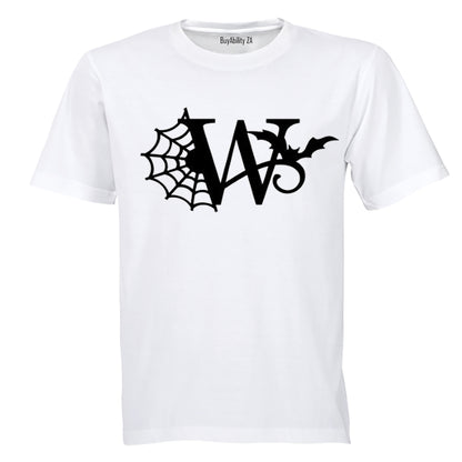 W - Halloween Spiderweb - Kids T-Shirt