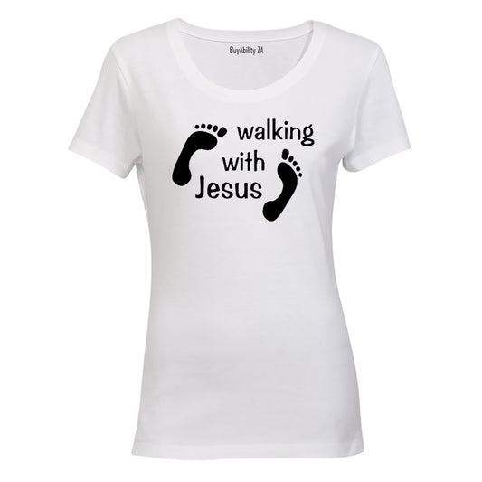 Walking with Jesus - Ladies - T-Shirt