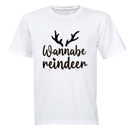 Wannabe Reindeer - Christmas - Adults - T-Shirt - BuyAbility South Africa