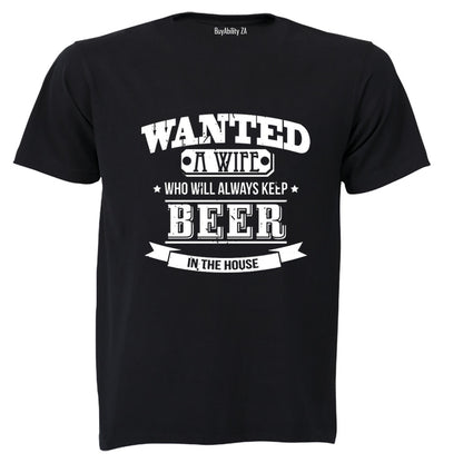 Wanted - A Wife - Adults - T-Shirt - BuyAbility South Africa