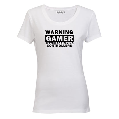 Warning Gamer - Ladies - T-Shirt - BuyAbility South Africa