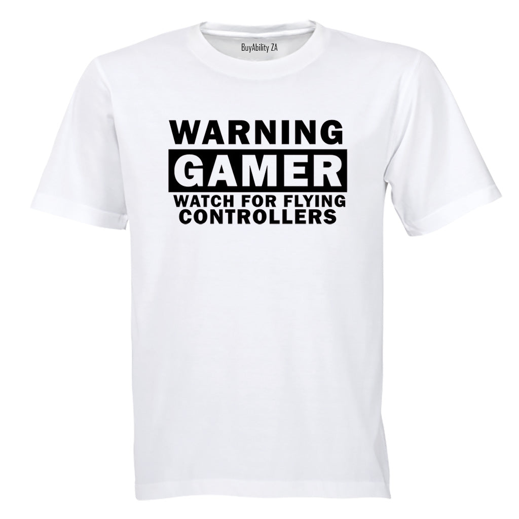Warning Gamer - Adults - T-Shirt - BuyAbility South Africa