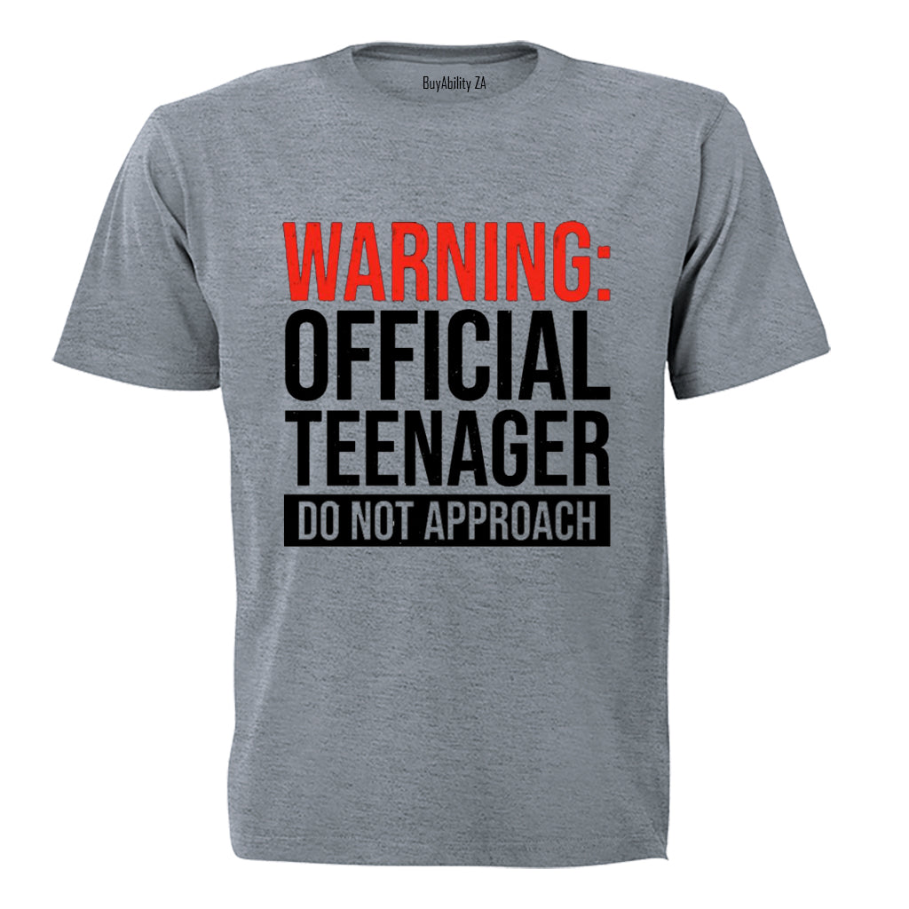 Warning Official Teenager - Kids T-Shirt - BuyAbility South Africa