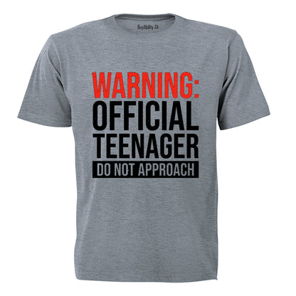 Warning Official Teenager - Kids T-Shirt - BuyAbility South Africa
