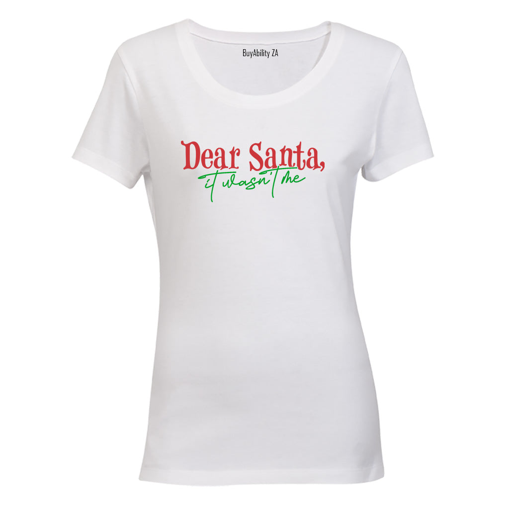 Wasn't Me - Christmas - Ladies - T-Shirt - BuyAbility South Africa