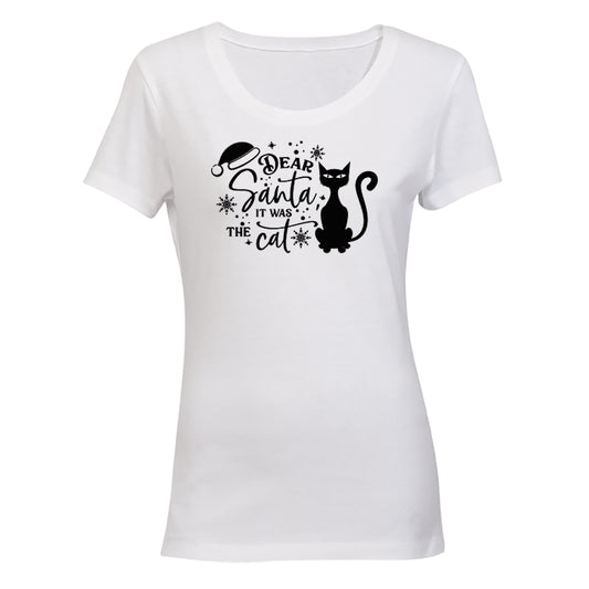 Was The Cat - Christmas - Ladies - T-Shirt - BuyAbility South Africa