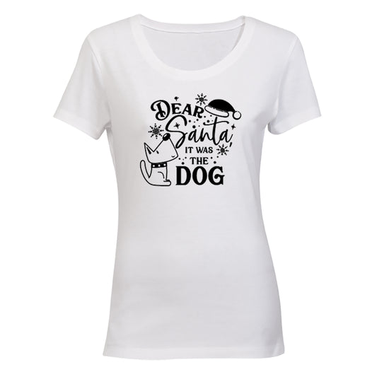 Was The Dog - Christmas - Ladies - T-Shirt - BuyAbility South Africa