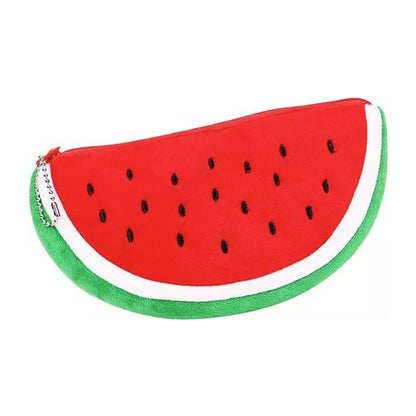 Plush Watermelon Pencil Case