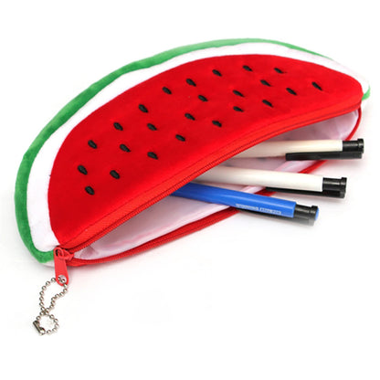 Plush Watermelon Pencil Case