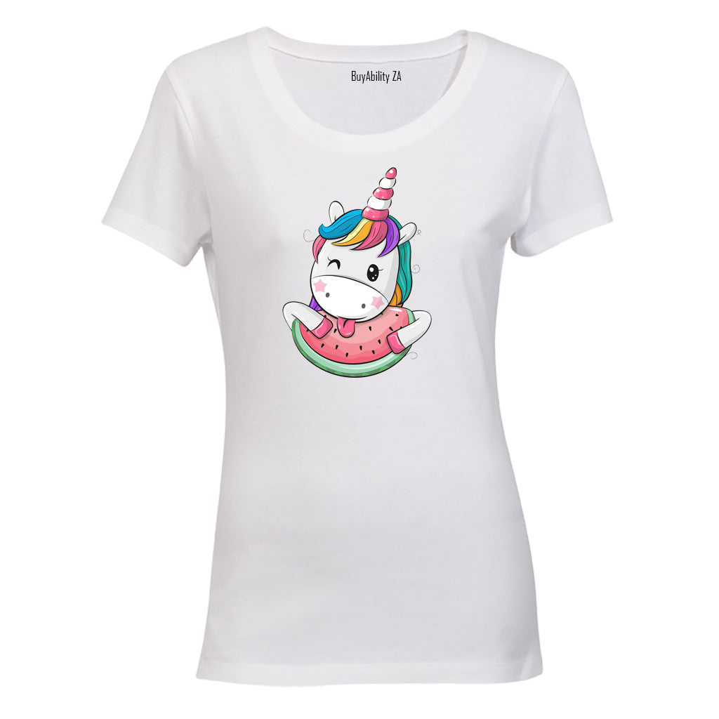 Watermelon Unicorn - Ladies - T-Shirt