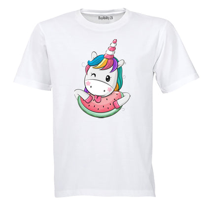 Watermelon Unicorn - Kids T-Shirt