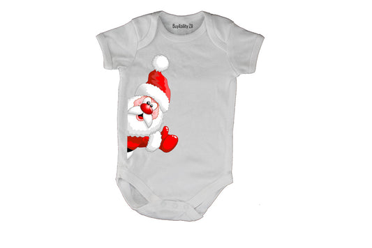 Waving Santa - Christmas - Baby Grow
