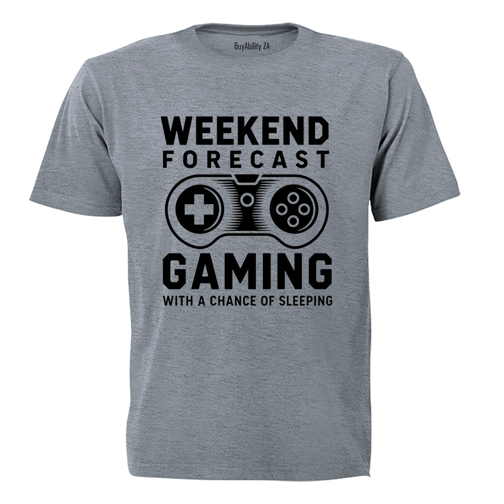 Weekend Forecast Gaming - Adults - T-Shirt - BuyAbility South Africa