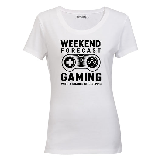 Weekend Forecast Gaming - Ladies - T-Shirt - BuyAbility South Africa
