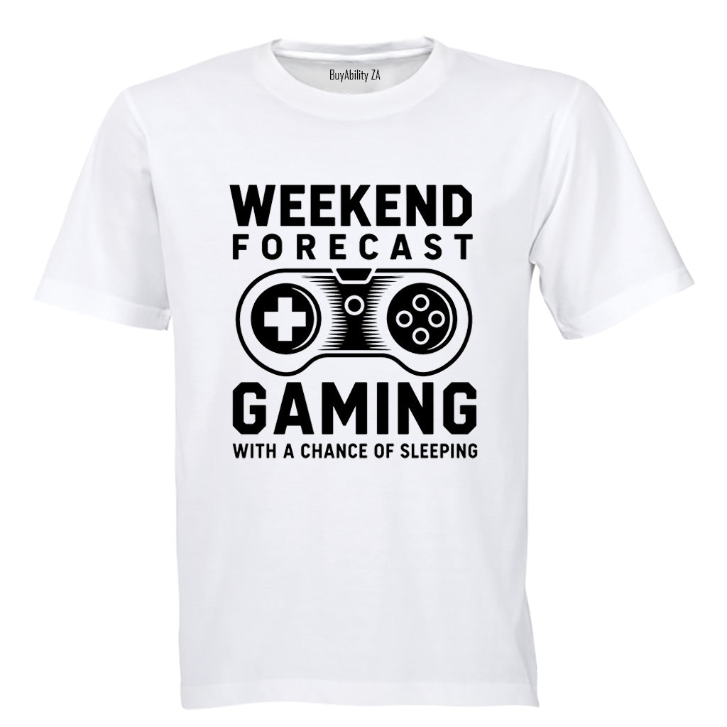 Weekend Forecast Gaming - Adults - T-Shirt - BuyAbility South Africa
