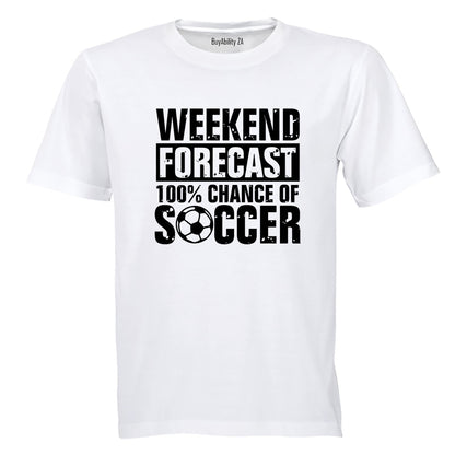 Weekend Forecast Soccer - Adults - T-Shirt - BuyAbility South Africa