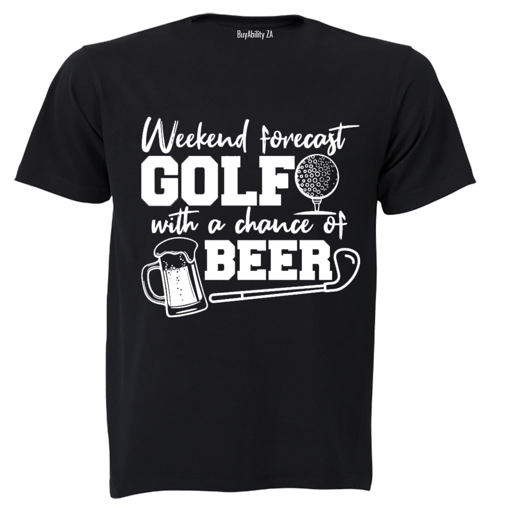 Weekend Forecast - Golf - Adults - T-Shirt