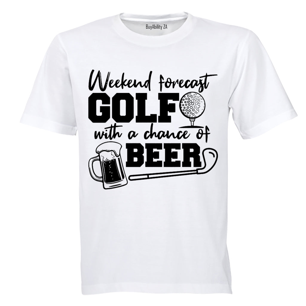 Weekend Forecast - Golf - Adults - T-Shirt