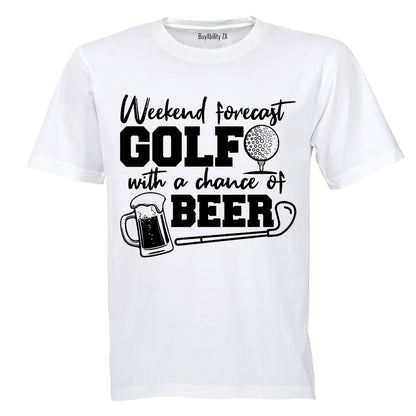 Weekend Forecast - Golf - Adults - T-Shirt