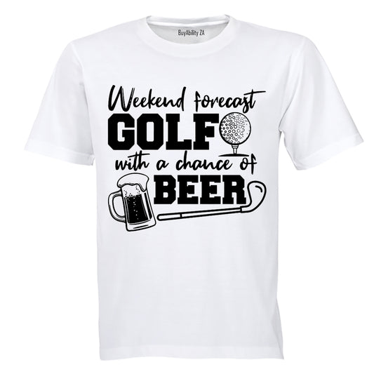 Weekend Forecast - Golf - Adults - T-Shirt
