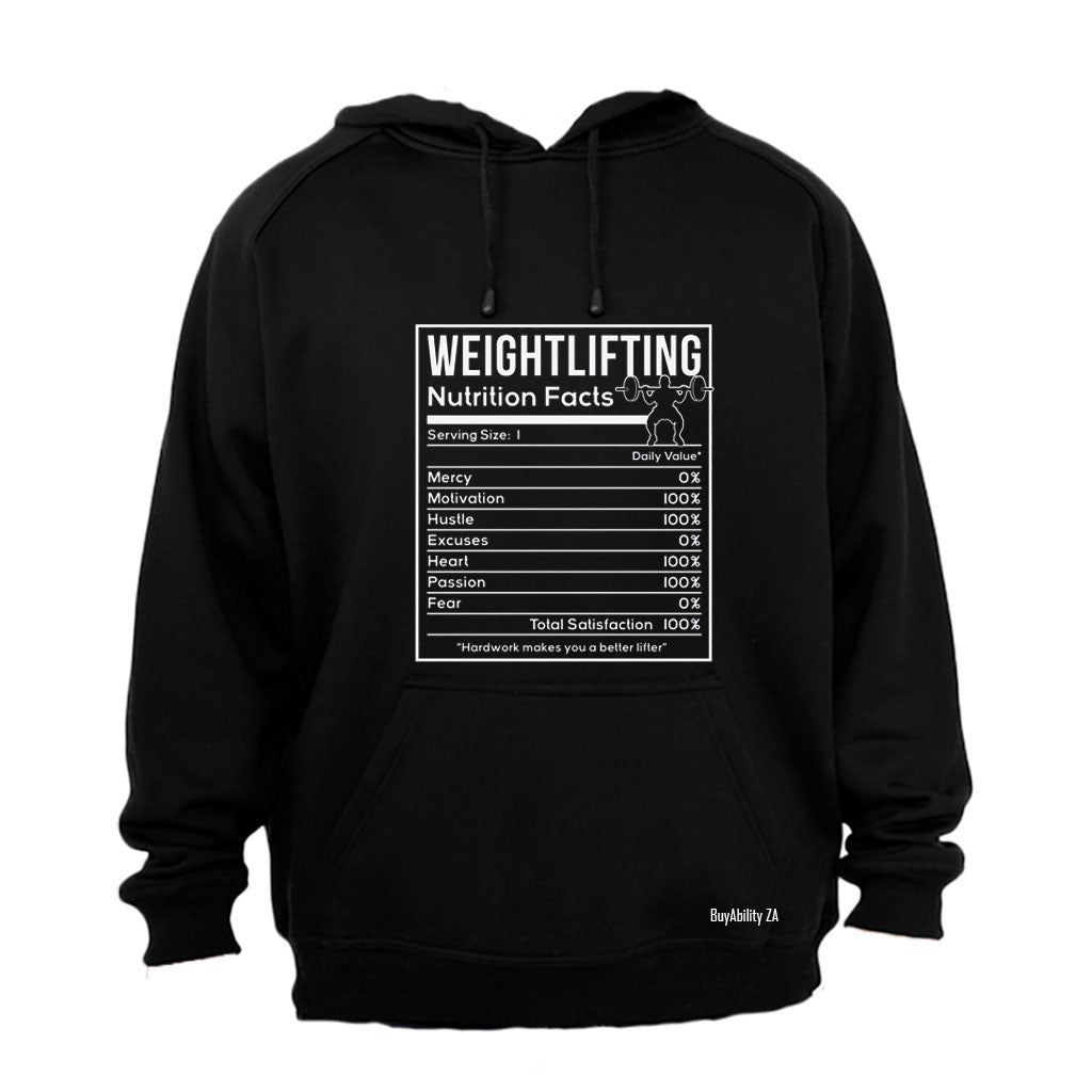 Weightlifting Nutrition - Hoodie - BuyAbility South Africa