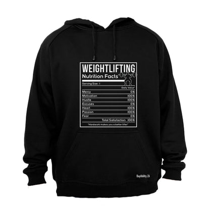 Weightlifting Nutrition - Hoodie - BuyAbility South Africa