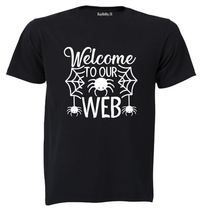 Welcome To Our Web - Halloween - Adults - T-Shirt