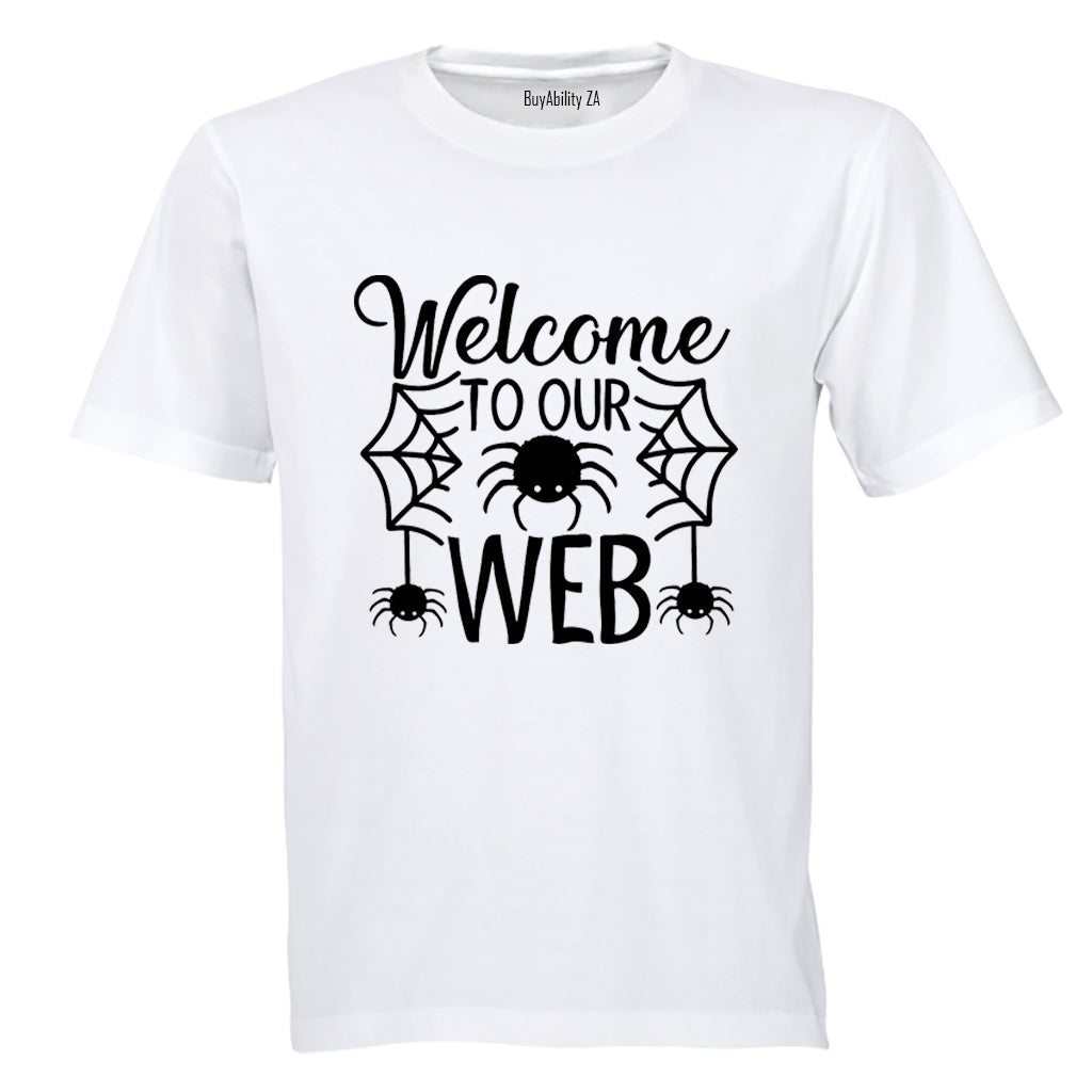 Welcome To Our Web - Halloween - Adults - T-Shirt