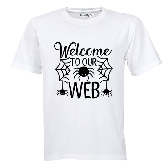 Welcome To Our Web - Halloween - Adults - T-Shirt