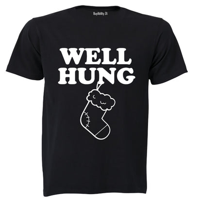 Well Hung Christmas Stocking - Adults - T-Shirt