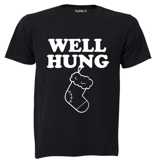 Well Hung Christmas Stocking - Adults - T-Shirt - BuyAbility