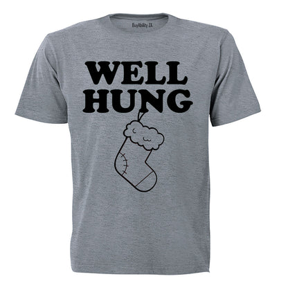 Well Hung Christmas Stocking - Adults - T-Shirt