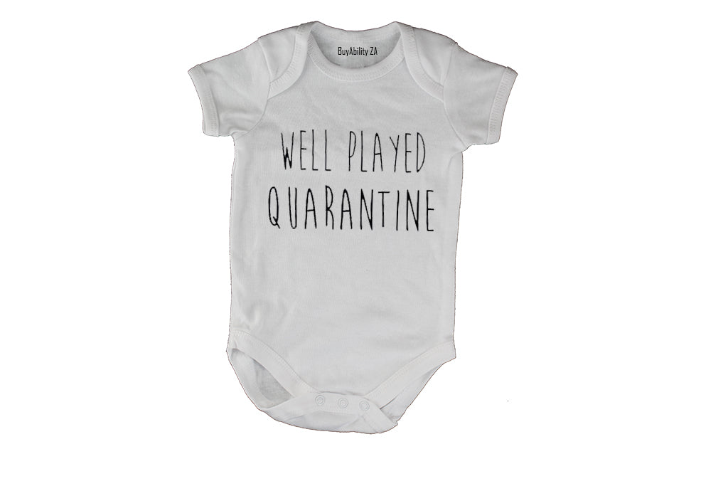Well Played Quarantine - Baby Grow