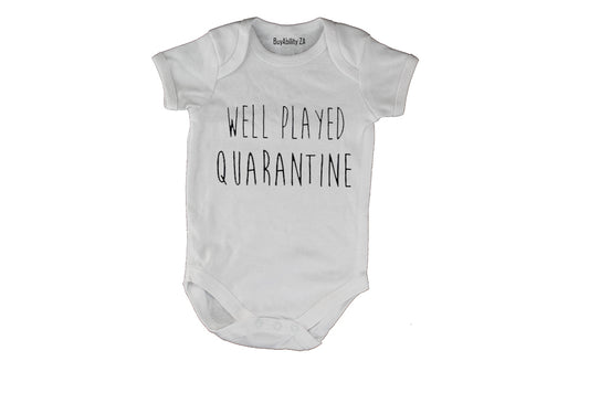Well Played Quarantine - Baby Grow