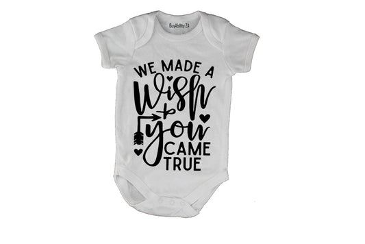 We Made A Wish - Baby Grow