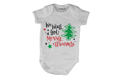 We Wish You a Merry Christmas - Tree - Baby Grow