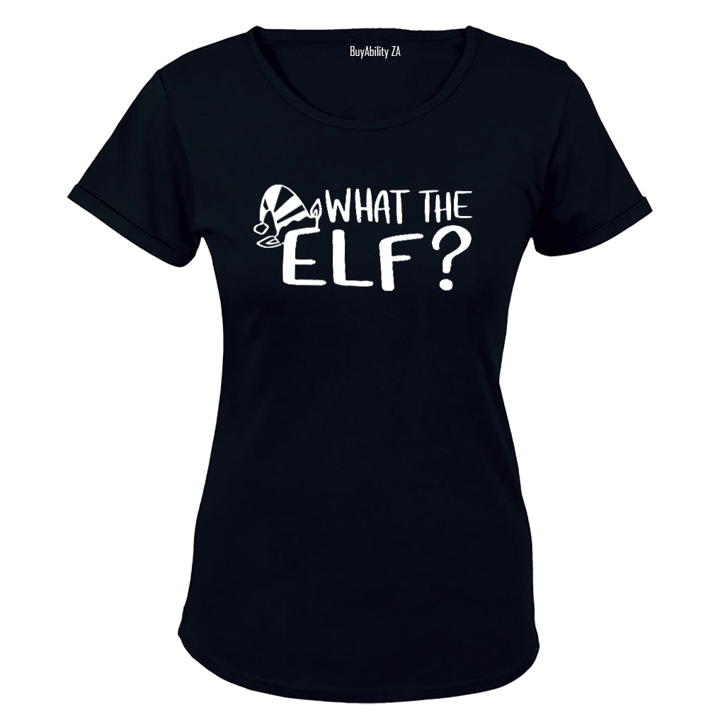 What The Elf - Christmas Hat - Ladies - T-Shirt