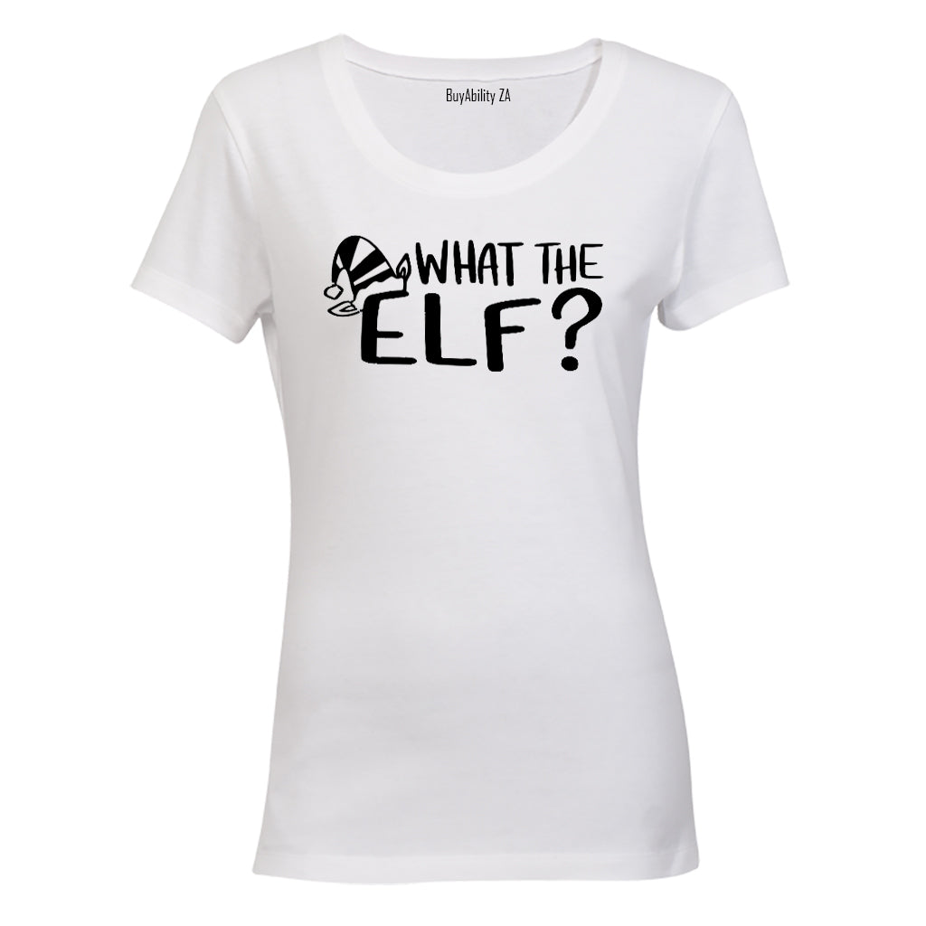 What The Elf - Christmas Hat - Ladies - T-Shirt