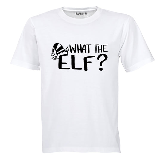 What The Elf - Christmas Hat - Adults - T-Shirt