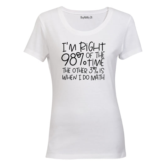 When I Do Math - Ladies - T-Shirt - BuyAbility South Africa